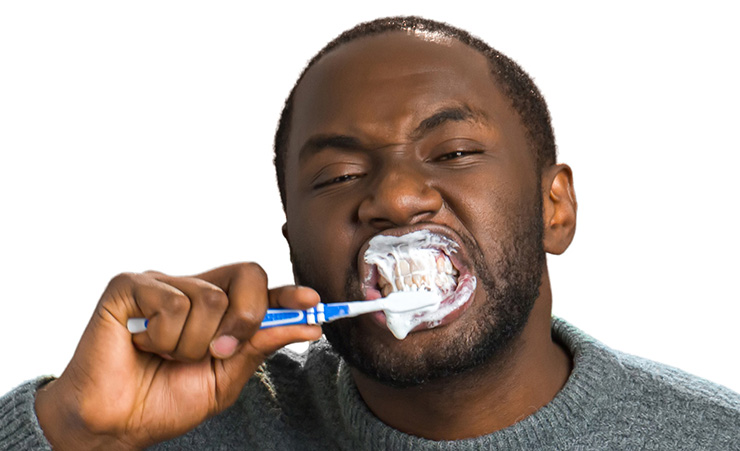 مسواک زدن صحیح